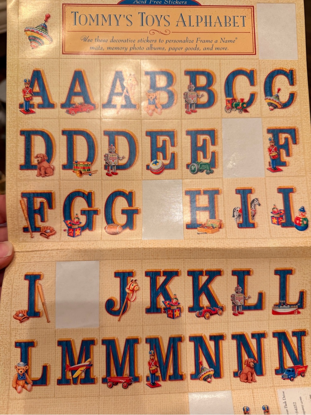 📚 K & Company “Frame A Name” Personalized Photo Album – Tommy’s Toys Theme - Picture 5 of 9